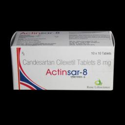 Actinsar 8 mg - Candesartan - Rene Pharmaceuticals Pvt. Ltd.