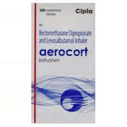 Aerocort Inhaler 200 MD 50 mcg - Beclomethasone,Levosalbutamol - Cipla, India