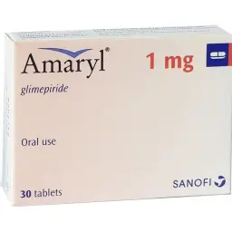 Amaryl 1 mg - Glimeperide - Sanofi Aventis