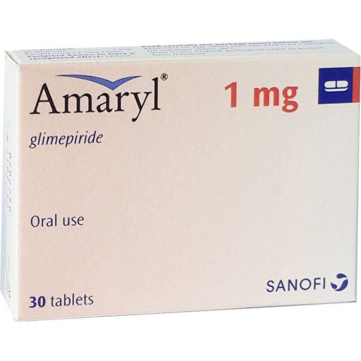 Amaryl 1 mg - Glimeperide - Sanofi Aventis