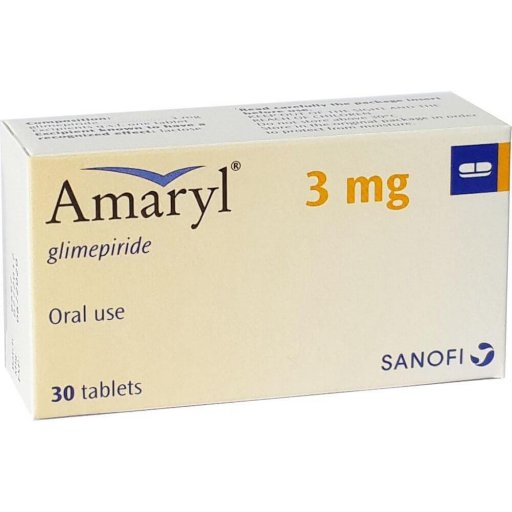 Amaryl 3 mg - Glimeperide - Sanofi Aventis