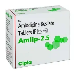 Amlip 2.5 mg - Amlodipine - Cipla, India