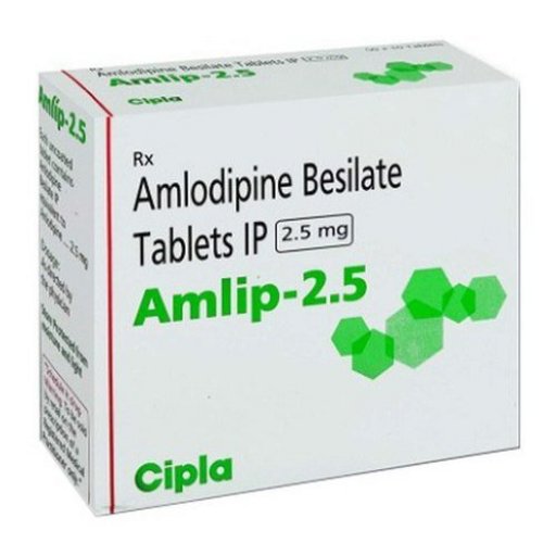 Amlip 2.5 mg - Amlodipine - Cipla, India