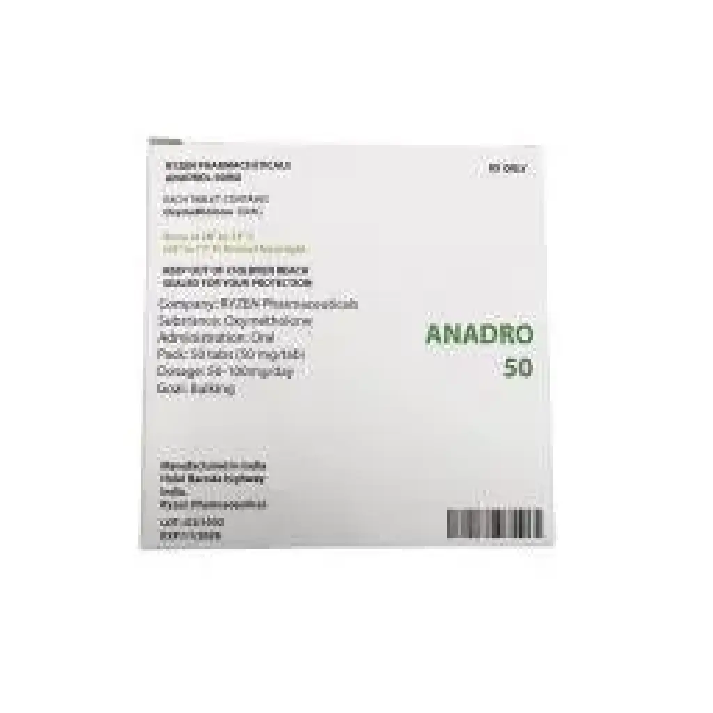 Anadro 50 - Oxymetholone - Ryzen Pharmaceuticals