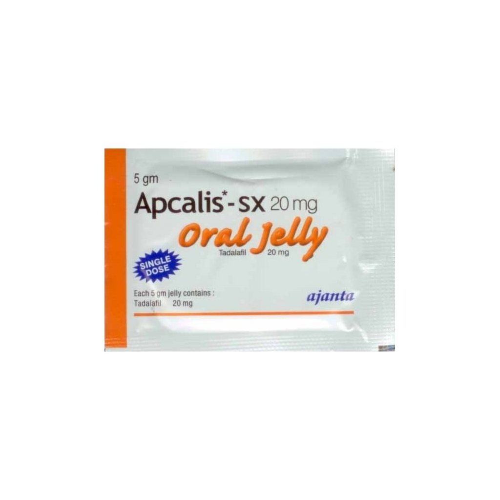 Apcalis SX Oral Jelly 20 mg - Tadalafil - Ajanta Pharma, India Apcalis SX Oral Jelly 20 mg - Tadalafil - Ajanta Pharma, India