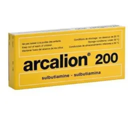 Arcalion 200 mg - Sulbutiamine - Serdia