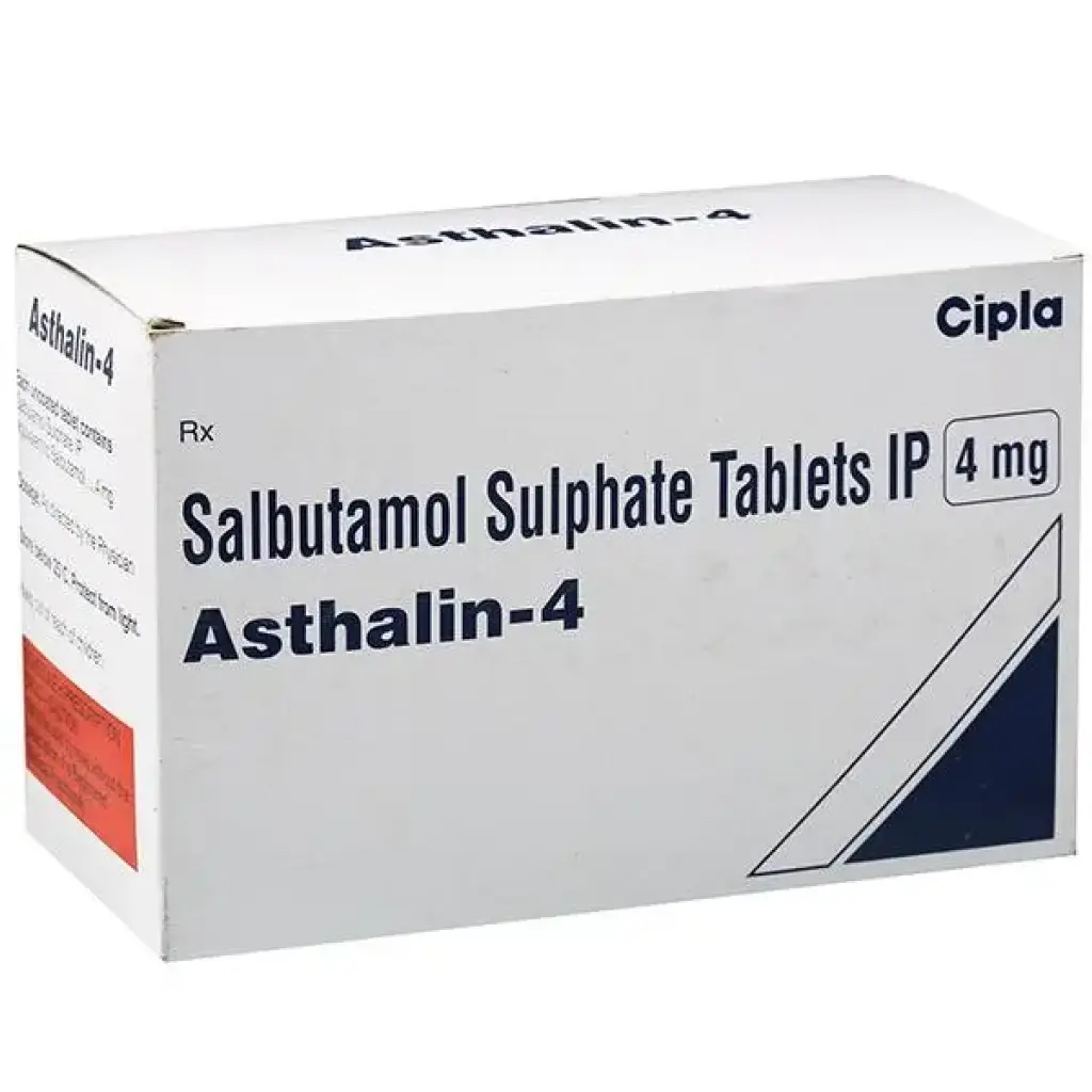 Asthalin 4 mg - Salbutamol - Cipla, India