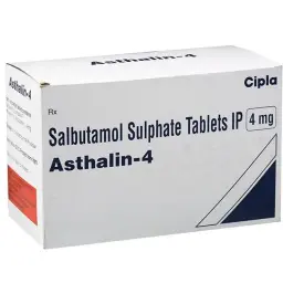 Asthalin 4 mg - Salbutamol - Cipla, India