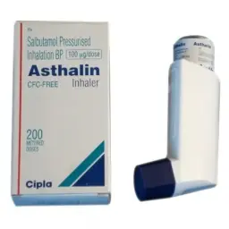 Asthalin HFA Inhaler 200MD 100 mcg - Salbutamol - Cipla, India