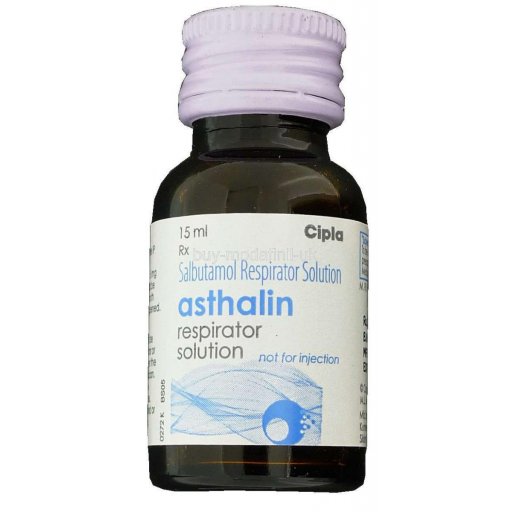 Asthalin Respirator Solution 15 ml - Salbutamol - Cipla, India