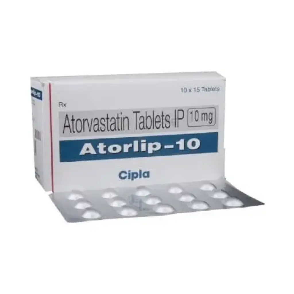 Atorlip 10mg - Atorvastatin - Cipla, India