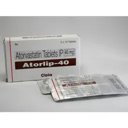 Atorlip 40 mg - Atorvastatin - Cipla, India