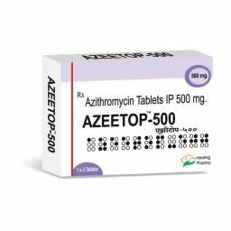 Azeetop 500 mg - Azithromycin - Healing Pharma