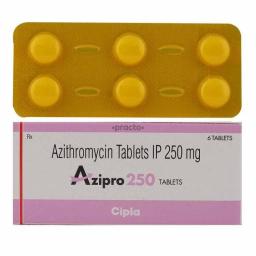 Azipro 250 mg - Azithromycin - Cipla, India