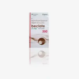 Beclate Inhaler 200 mcg - Beclomethasone Dipropionate - Cipla, India