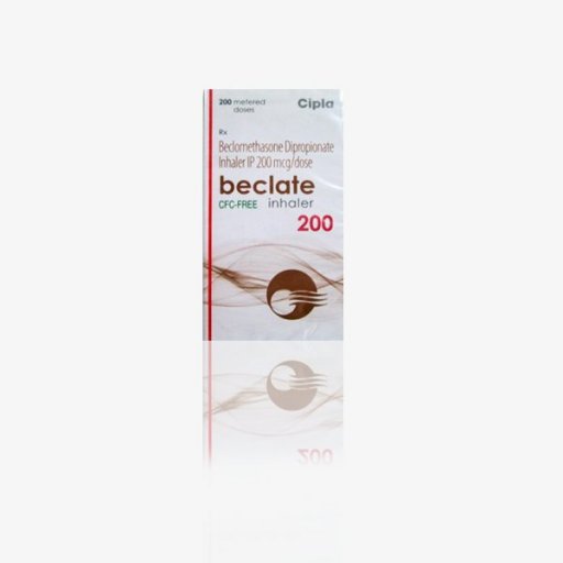 Beclate Inhaler 200 mcg - Beclomethasone Dipropionate - Cipla, India