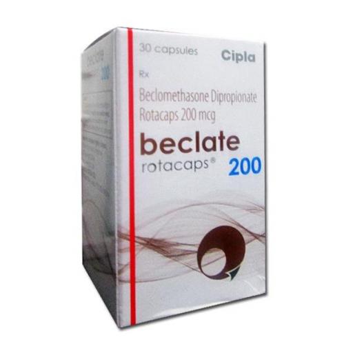 Beclate Rotacaps 200 mcg - Beclomethasone - Cipla, India