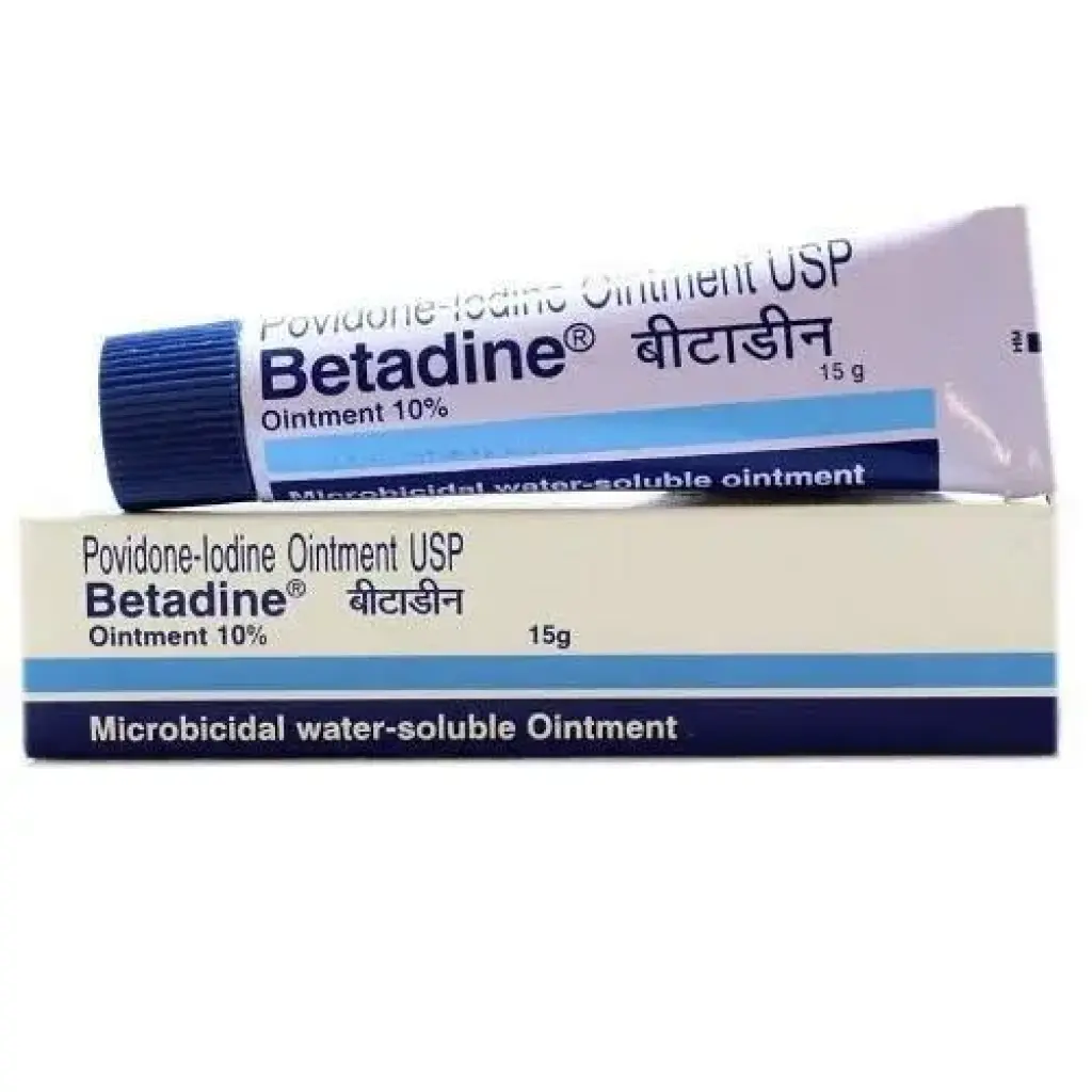 Betadine Ointment 15 g tube 10 % - Povidone-Iodine - Win-Medicare