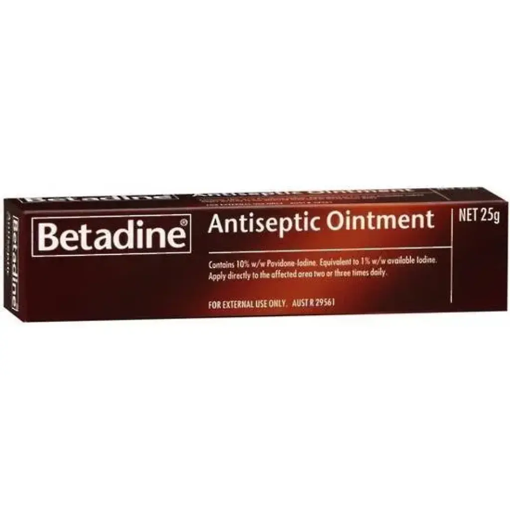 Betadine Ointment 25 g tube 5 % - Povidone-Iodine - Win-Medicare