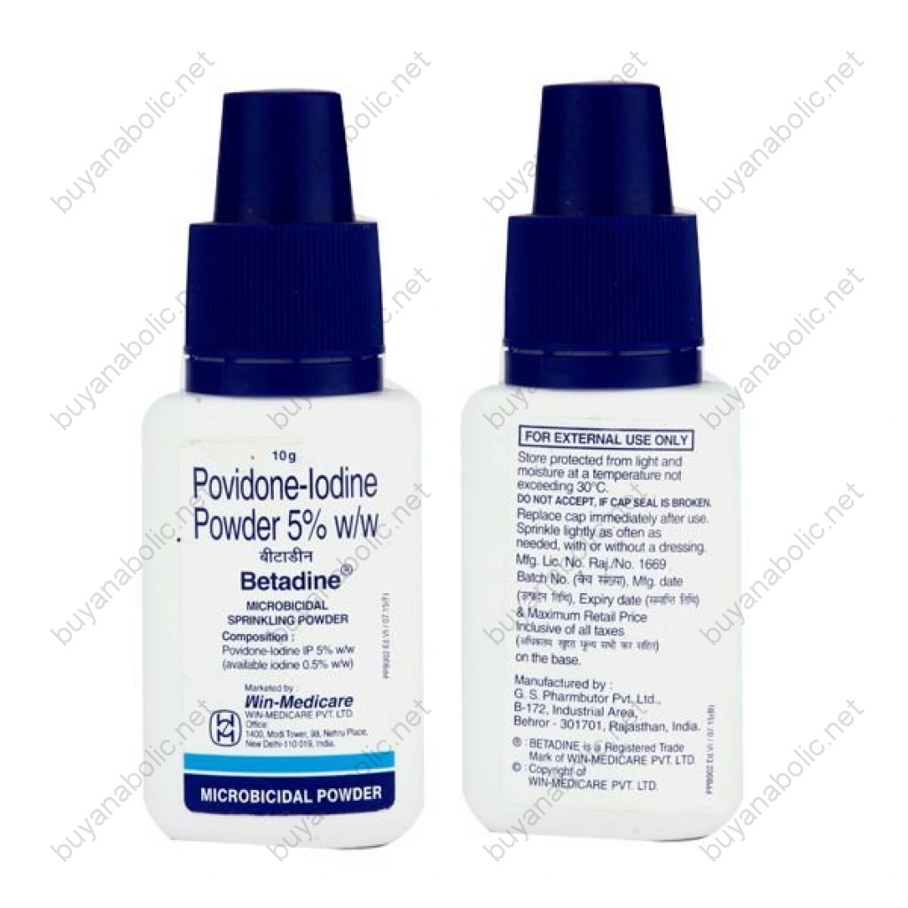 Betadine Powder 10 g bottle 5 % - Povidone-Iodine - Win-Medicare Betadine Powder 10 g bottle 5 % - Povidone-Iodine - Win-Medicare