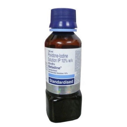 Betadine Solution 100 ml bottle 10 % - Povidone-Iodine - Win-Medicare