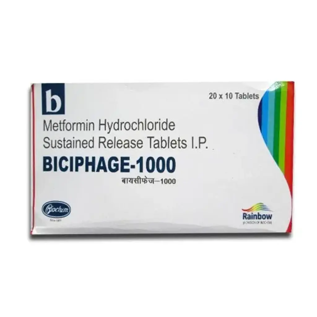 Biciphage 1000 mg - Metformin - Skymap Pharmaceuticals Pvt. Ltd.