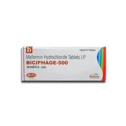 Biciphage SR 500 mg - Metformin - Skymap Pharmaceuticals Pvt. Ltd.