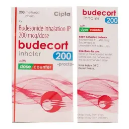Budecort Inhaler 200 mcg - Budesonide - Cipla, India