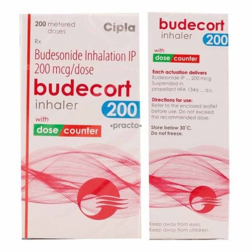 Budecort Inhaler 200 mcg - Budesonide - Cipla, India