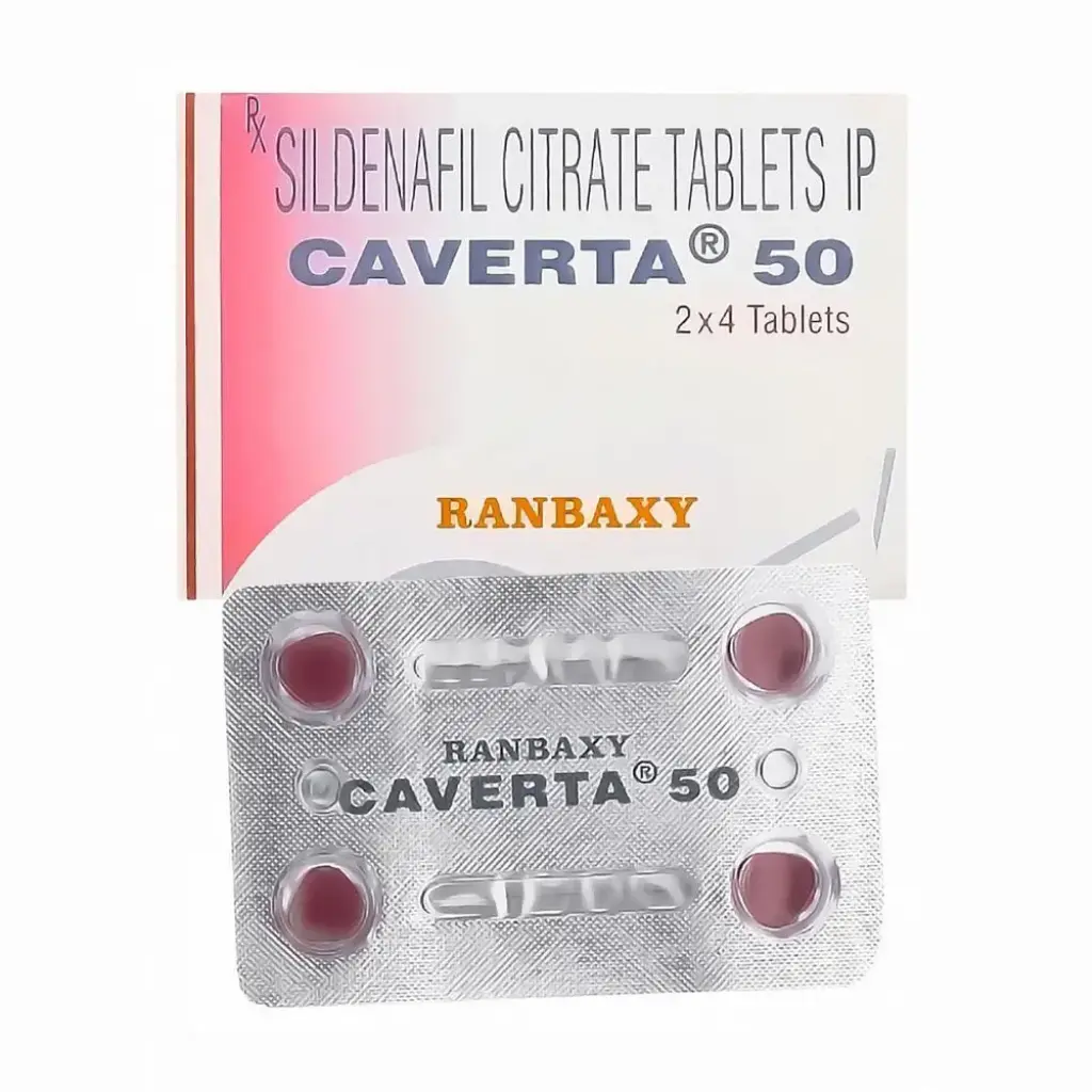 Caverta 50 - Sildenafil Citrate - Ranbaxy, India
