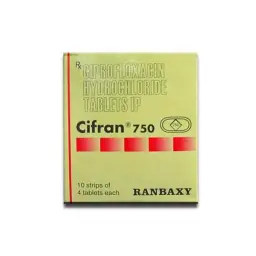 Cifran 750 mg - Ciprofloxacin - Ranbaxy, India
