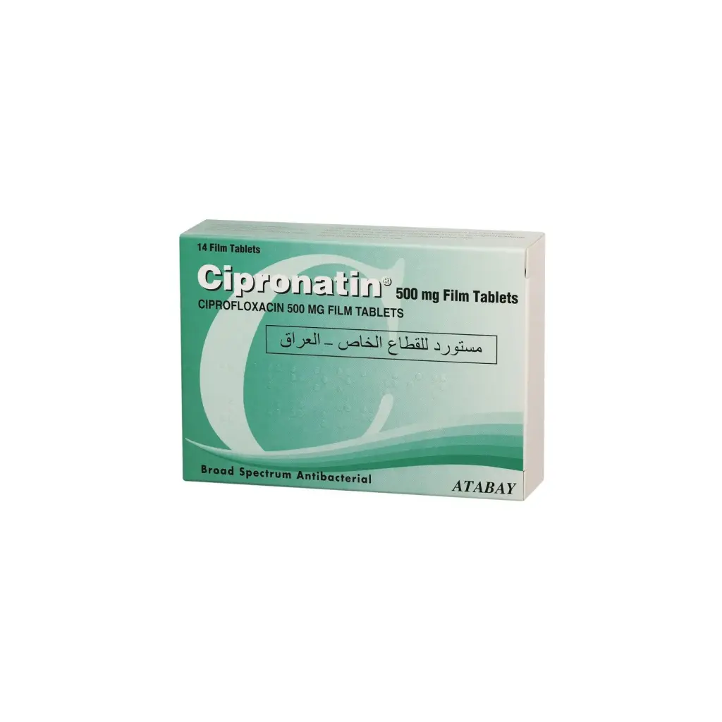 Cipronatin 500 mg - Ciprofloxacin - Atabay