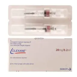 Clexane Injection 20 /0.2 ml - Enoxaparin - Sanofi Aventis