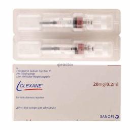 Clexane Injection 20 /0.2 ml  - Enoxaparin - Sanofi Aventis