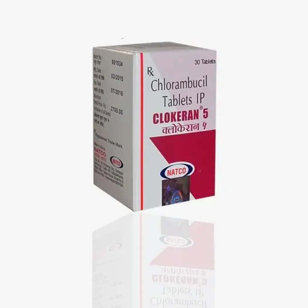 Clokeran 5 mg - Chlorambucil - Natco Pharma, India