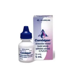 Combigan 0.2% -0.5% 5 ml - Brimonidine tartrate,timolol maleate ophthalmic - Allergan