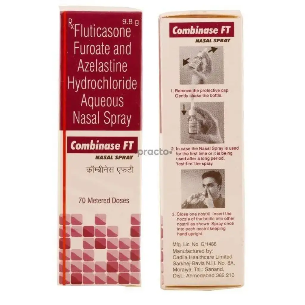 Combinase FT Nasal Spray 9.8 g - Fluticasone Furoate,Azelastine - German Remedies