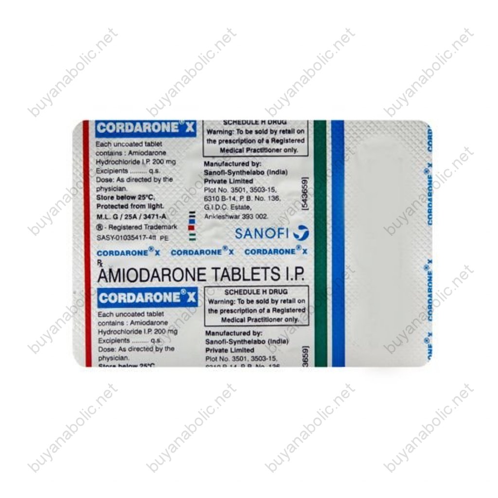 Cordarone X 200 mg - Amiodarone - Sanofi Aventis Cordarone X 200 mg - Amiodarone - Sanofi Aventis