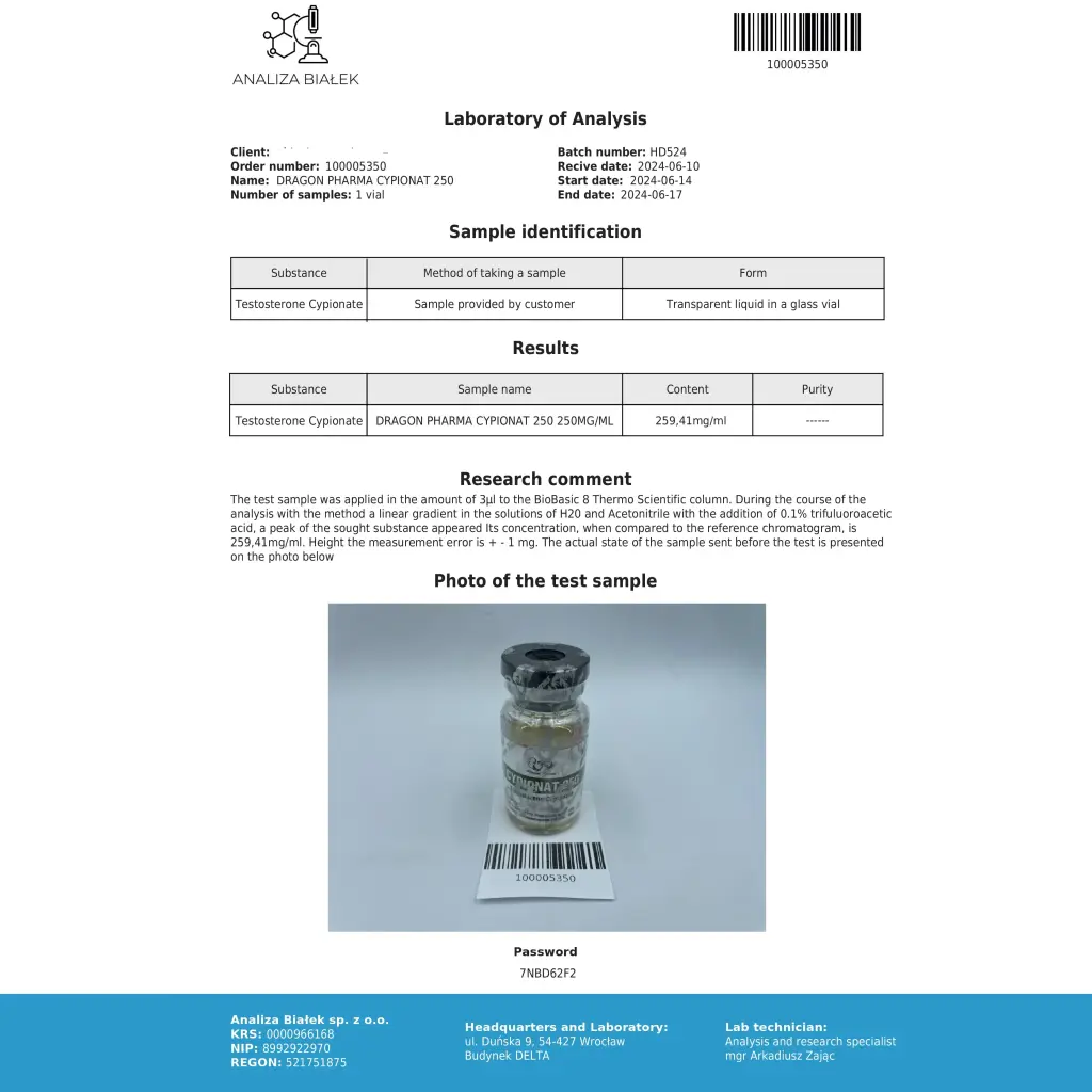 Cypionat 250 - Testosterone Cypionate - Dragon Pharma, Europe Cypionat 250 - Testosterone Cypionate - Dragon Pharma, Europe
