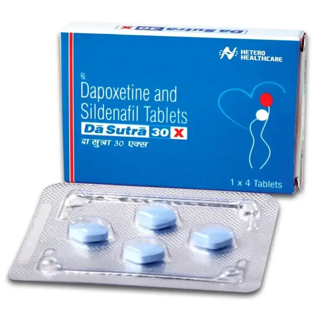 Da Sutra 30X 30 mg - Sildenafil,Dapoxetine - Hetero Healthcare Ltd. Da Sutra 30X 30 mg - Sildenafil,Dapoxetine - Hetero Healthcare Ltd.