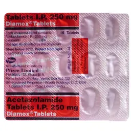 Diamox 250 mg - Acetazolamide - Pfizer