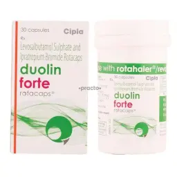 Duolin Forte Rotacaps 80 mcg - Ipratropium Bromide,Levosalbutamol - Cipla, India