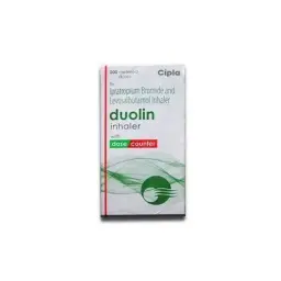 Duolin Inhaler 200 MD 50 mcg 20 mcg - Levosalbutamol 50mcg /Ipratropium 20mcg - Cipla, India