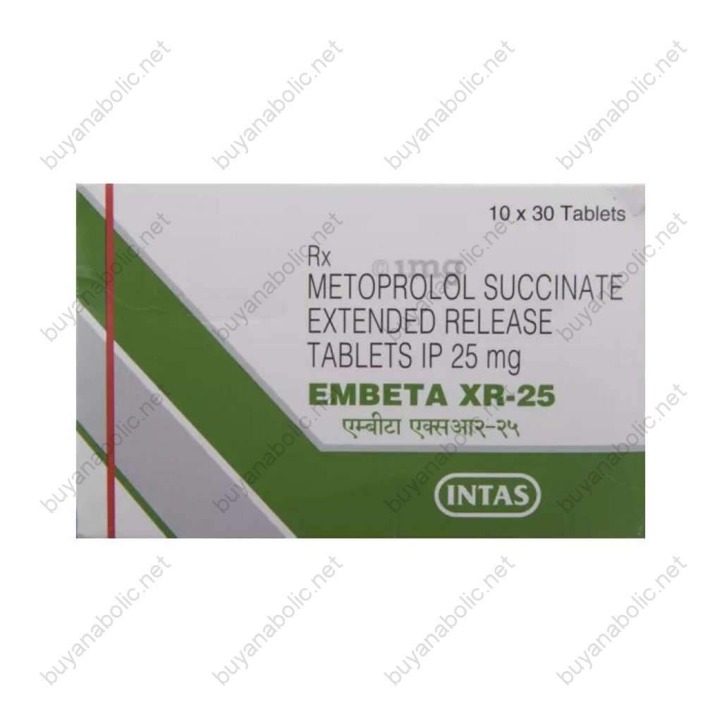 Embeta XR 25 mg - Metoprolol - Intas Pharmaceuticals Ltd. Embeta XR 25 mg - Metoprolol - Intas Pharmaceuticals Ltd.