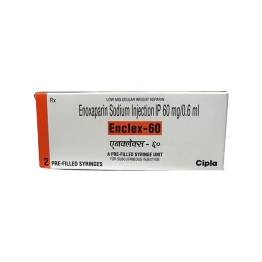 Enclex Injection 60 mg - Enoxaparin - Cipla, India