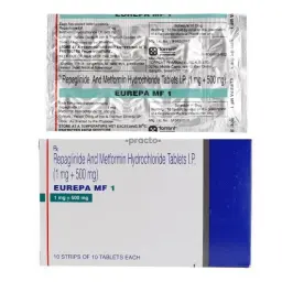 Eurepa MF 1/ 500 mg - Repaglinide,Metformin - Torrent Pharma