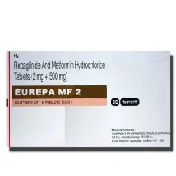 Eurepa MF 2/ 500 mg - Repaglinide,Metformin - Torrent Pharma