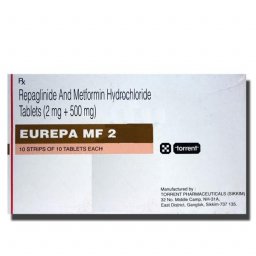 Eurepa MF 2/ 500 mg - Repaglinide - Torrent Pharma Eurepa MF 2/ 500 mg - Repaglinide - Torrent Pharma