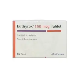 Euthyrox (T4) 150 mcg - Levothyroxine Sodium - Merck Serono