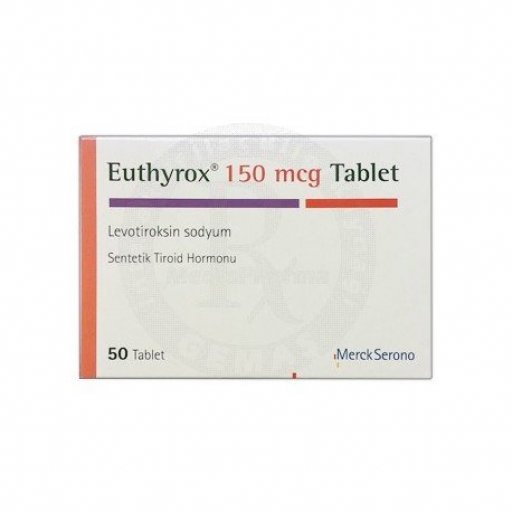 Euthyrox (T4) 150 mcg - Levothyroxine Sodium - Merck Serono